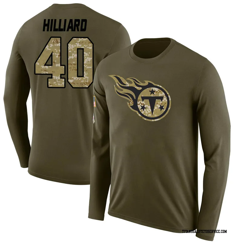 Dontrell Hilliard Legend Salute to Service T-Shirt - Olive - Tshirtsedge